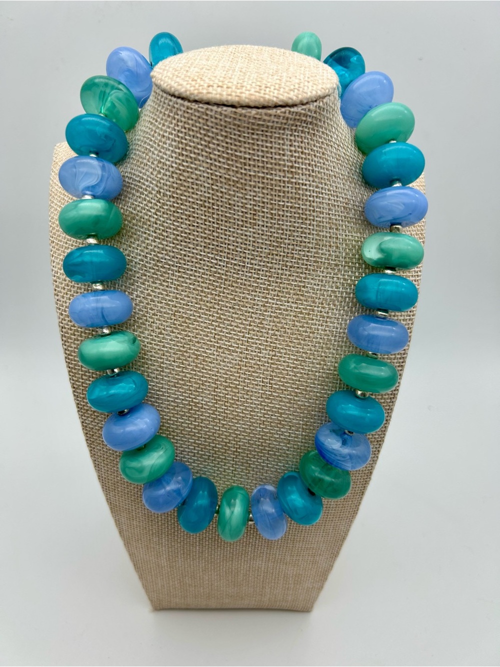 Ocean Theme Chunky Large Resin Collar